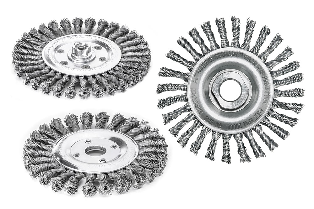 wheel-brushes, wire-brushes